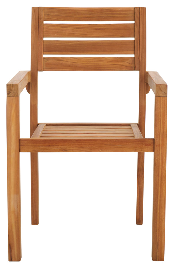 safavieh Leon Solid Teak Stacking Chair (Set of 2) | Safavieh – PAT6501