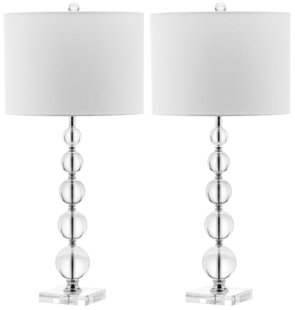safavieh Liam 29 Inch H Stacked Crystal Ball Lamp (Set of 2) | Safavieh - LIT4112