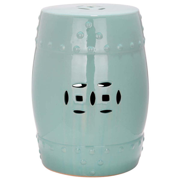 safavieh Light Aqua Modern Ming Garden Stool | Safavieh - ACS4516