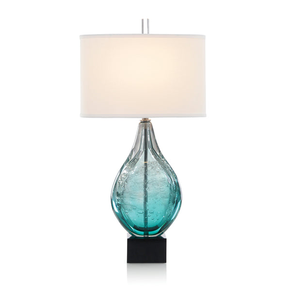 safavieh Light Azure Art Glass Table Lamp | John-Richard - JRL-10227