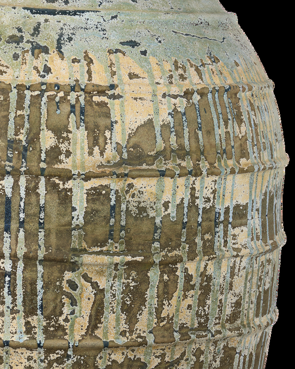 Safavieh Lipari Extra Large Antique Blue Drip Urn | Currey & Co - 2200-0061