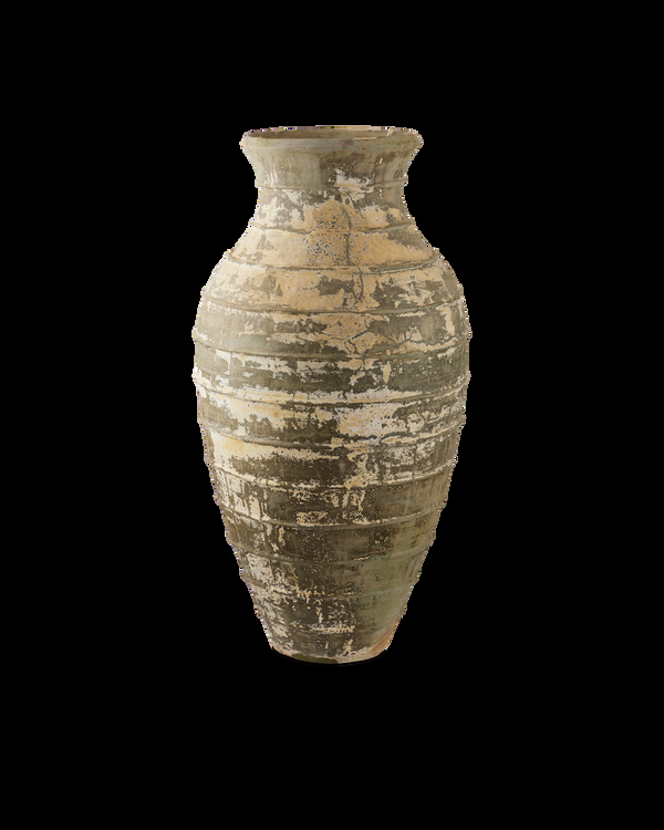 safavieh Lipari Extra Large Antique White Urn - Ivory | Currey & Co - 2200-0059