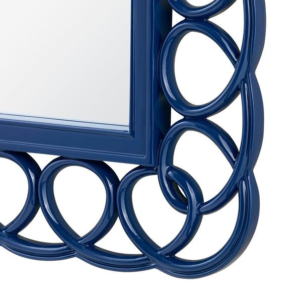 Safavieh Loop Mirror - Marine Blue | Villa & House - LOO-670-188