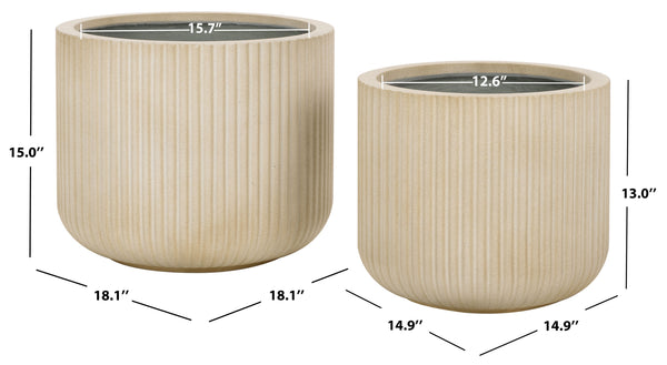 Safavieh Lucca Planter Pot (Set Of 2) | Safavieh - PAT1532