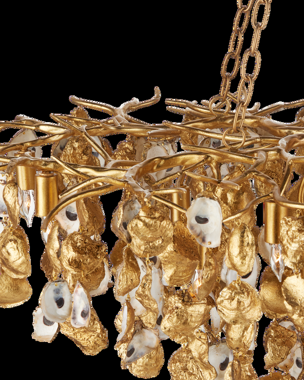 Safavieh Lucullan Gold Chandelier | Currey & Co - 9000-1261
