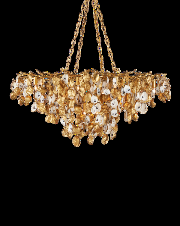 safavieh Lucullan Gold Chandelier | Currey & Co - 9000-1261