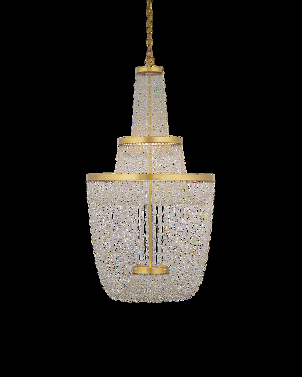 safavieh Mademoiselle Chandelier - Gold | Currey & Co - 9000-1238