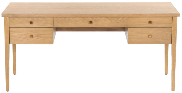 safavieh Makala 5 Drawer Wood Desk | Safavieh Couture - SFV4232
