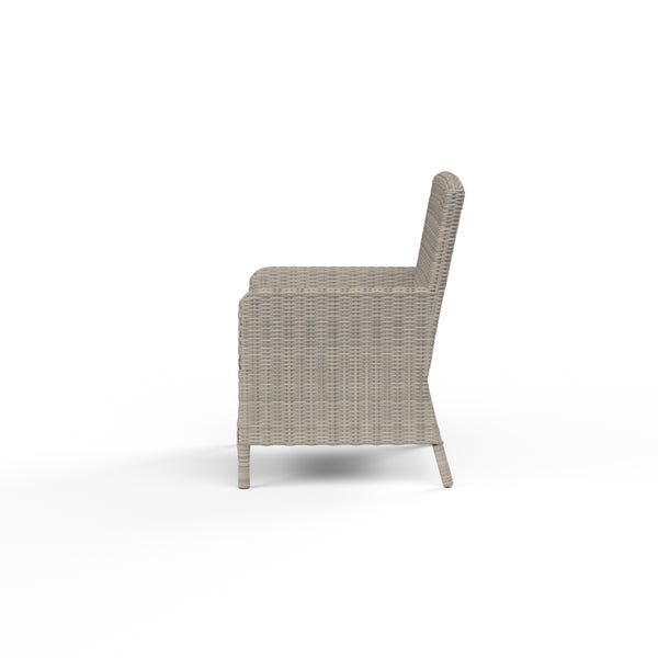 Safavieh Manhattan Dining Chair In Linen Canvas W/ Self Welt - Gray | Sunset West - SW3301-1-LCAN-STKIT