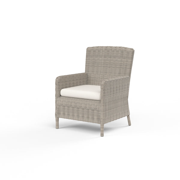 safavieh Manhattan Dining Chair in Linen Canvas w/ Self Welt - Gray | Sunset West - SW3301-1-LCAN-STKIT