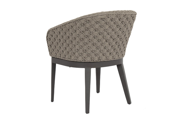 Safavieh Marbella Dining Chair In Echo Ash W/ Self Welt - Graphite | Sunset West - SW4501-1-EASH-STKIT