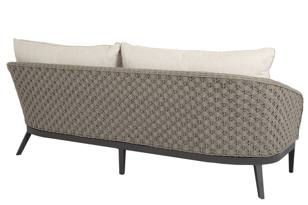 Safavieh Marbella Sofa In Echo Ash W/ Self Welt - Graphite | Sunset West - SW4501-23-EASH-STKIT