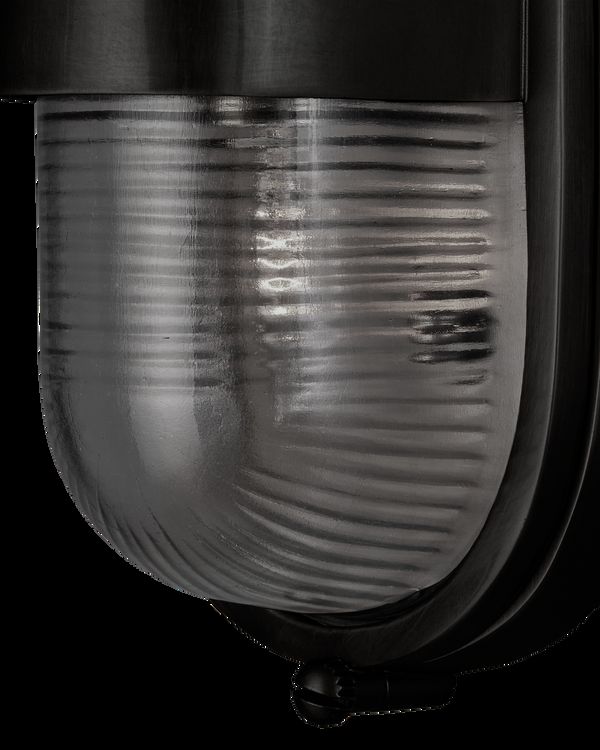 Safavieh Maritime Black Outdoor Wall Sconce | Currey & Co - 5500-0050