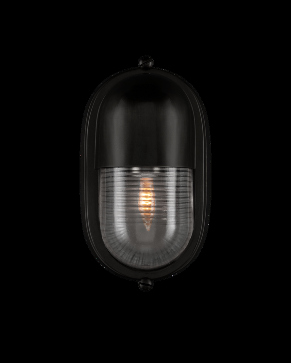 Safavieh Maritime Black Outdoor Wall Sconce | Currey & Co - 5500-0050