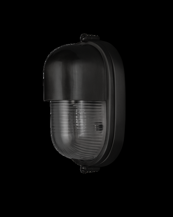 Safavieh Maritime Black Outdoor Wall Sconce | Currey & Co - 5500-0050
