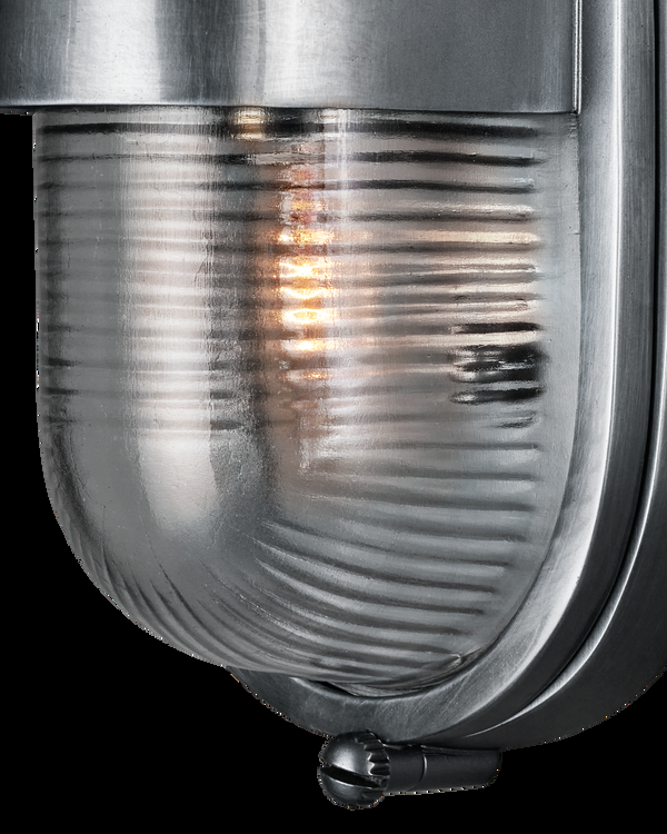 Safavieh Maritime Silver Outdoor Wall Sconce | Currey & Co - 5500-0051