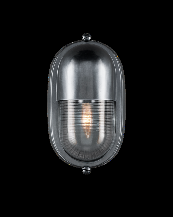 Safavieh Maritime Silver Outdoor Wall Sconce | Currey & Co - 5500-0051