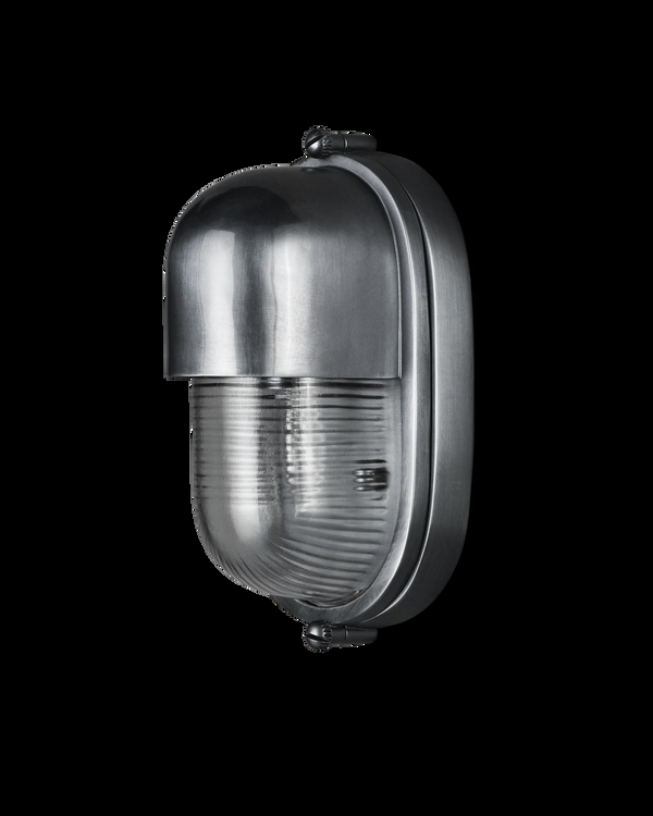 Safavieh Maritime Silver Outdoor Wall Sconce | Currey & Co - 5500-0051