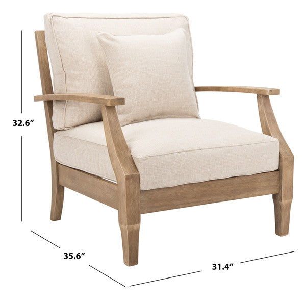 Safavieh Martinique Wood Patio Armchair | Safavieh Couture - CPT1011