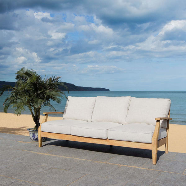 Safavieh Martinique Wood Patio Sofa | Safavieh Couture - CPT1013