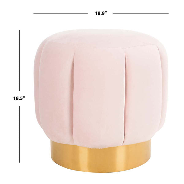 Safavieh Maxine Channel Tufted Otttoman | Safavieh Couture - SFV4707