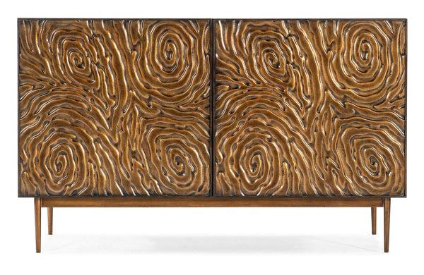 Safavieh Melange Fingerprints Two Door Credenza - Black | Hooker Furniture - 628-50216-15