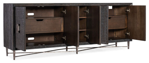Safavieh Melange Keenan Five Door Credenza - Dark Wood | Hooker Furniture - 628-85106-96