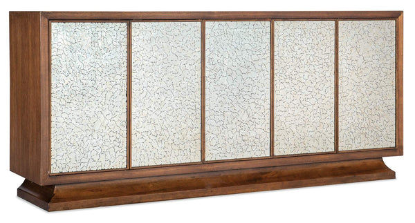 safavieh Melange Lloyds Leopard Entertainment Credenza - Medium Wood | Hooker Furniture - 628-55071-89