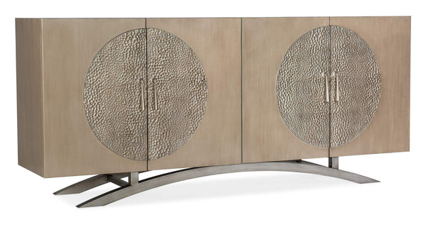 Safavieh Melange Nolita Four Door Entertainment Console - Gold | Hooker Furniture - 628-55034-15