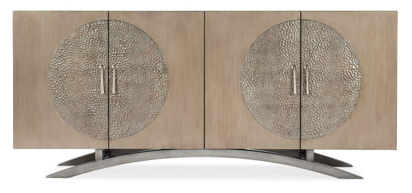Safavieh Melange Nolita Four Door Entertainment Console - Gold | Hooker Furniture - 628-55034-15