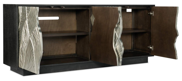 Safavieh Melange Summit Gorge Entertainment Console - Black | Hooker Furniture - 628-55040-98