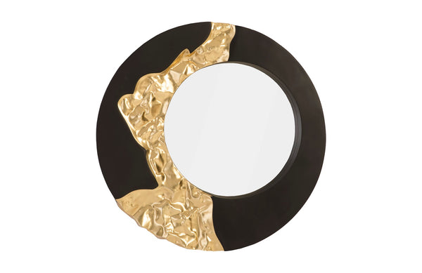 safavieh Mercury Mirror Black Gold Leaf | Phillips Collection - PH92307