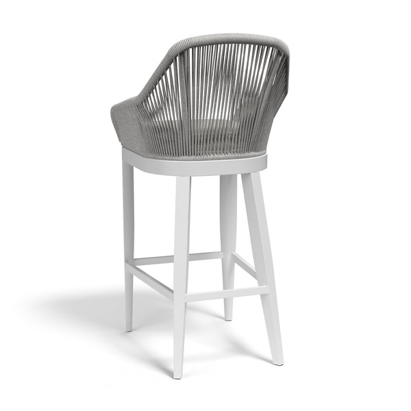 Safavieh Miami Barstool In Echo Ash W/ Self Welt - Frost | Sunset West - SW4401-7B-EASH-STKIT