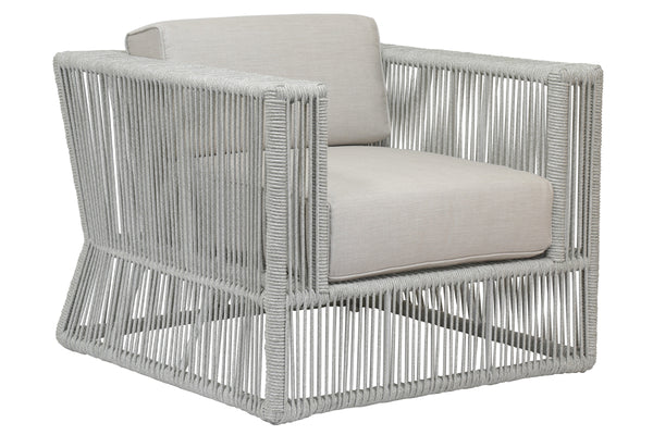 safavieh Miami Club Chair in Echo Ash w/ Self Welt - Frost | Sunset West - SW4401-21-EASH-STKIT