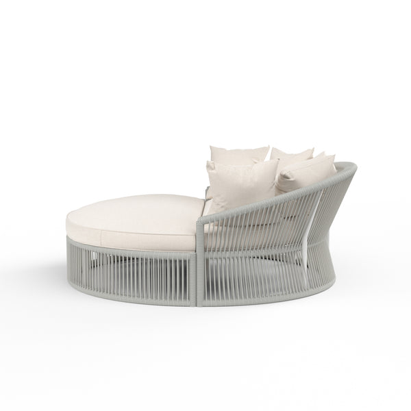 Safavieh Miami Daybed In Echo Ash W/ Self Welt - Frost | Sunset West - SW4401-99OT-AS-STKIT