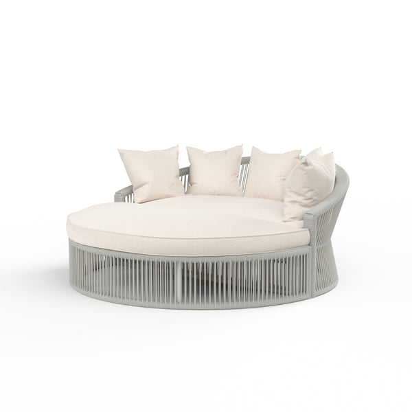 safavieh Miami Daybed in Echo Ash w/ Self Welt - Frost | Sunset West - SW4401-99OT-AS-STKIT