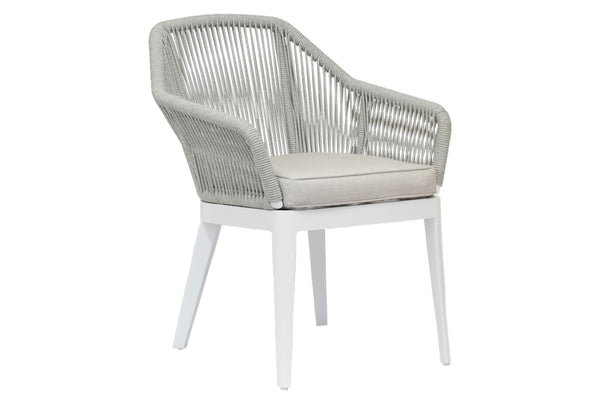 safavieh Miami Dining Chair in Echo Ash w/ Self Welt - Frost | Sunset West - SW4401-1-EASH-STKIT