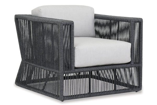 safavieh Milano Club Chair in Echo Ash w/ Self Welt - Slate | Sunset West - SW4101-21-EASH-STKIT