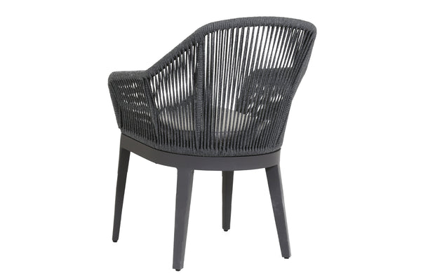 Safavieh Milano Dining Chair In Echo Ash W/ Self Welt - Slate | Sunset West - SW4101-1-EASH-STKIT