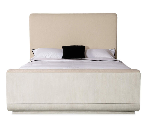 Safavieh Modern Mood Queen Upholstered Panel Bed - Beige | Hooker Furniture - 6850-90950-80