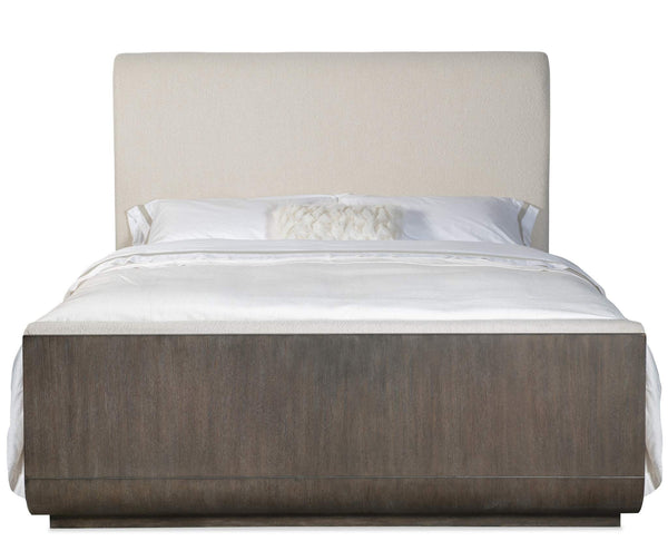 Safavieh Modern Mood Queen Upholstered Panel Bed - Beige | Hooker Furniture - 6850-90950-89