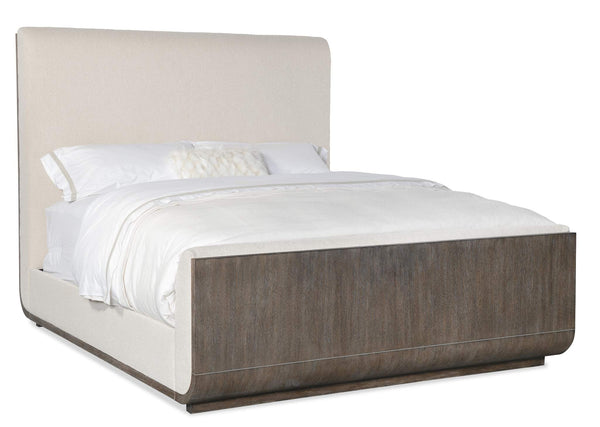 safavieh Modern Mood Queen Upholstered Panel Bed - Beige | Hooker Furniture - 6850-90950-89