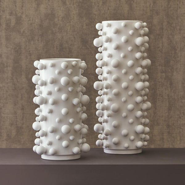 Safavieh Molecule Vase-Matte White-Lg | Global Views - 7.80416