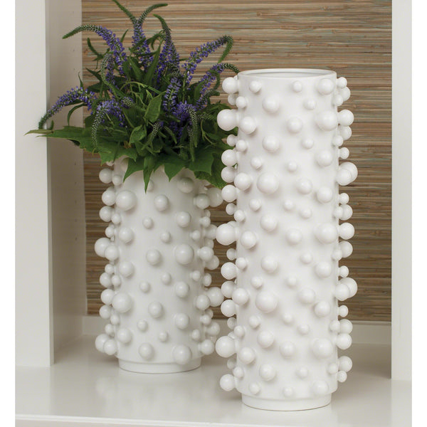 Safavieh Molecule Vase-Matte White-Sm | Global Views - 7.80417