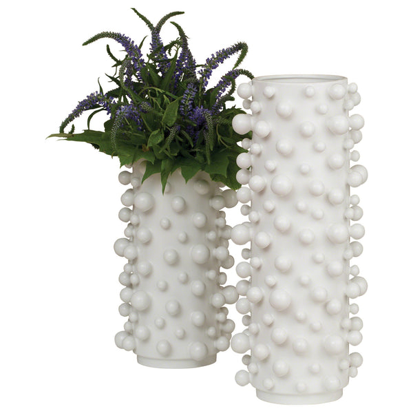 Safavieh Molecule Vase-Matte White-Sm | Global Views - 7.80417
