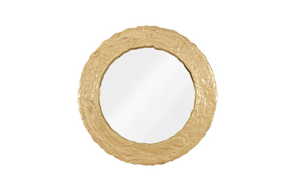 safavieh Molten Mirror Round Gold Leaf | Phillips Collection - PH100842