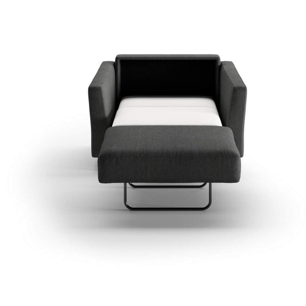 Safavieh Monika Cot Chair Sleeper - Loule 630 - 104/9 Walnut | Luonto Furniture - MONI-ANT-LOUL/630-104/9-WA