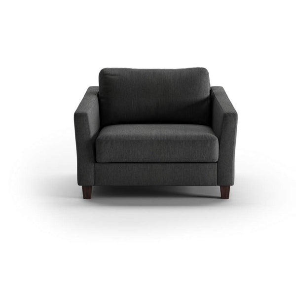 safavieh Monika Cot Chair Sleeper - Loule 630 - 104/9 Walnut | Luonto Furniture - MONI-ANT-LOUL/630-104/9-WA