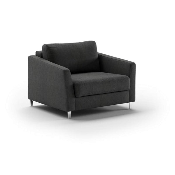 Safavieh Monika Cot Chair Sleeper - Loule 630 - 234/9 Chrome | Luonto Furniture - MONI-ANT-LOUL/630-234/9-CR