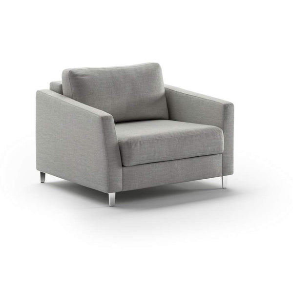 Safavieh Monika Cot Chair Sleeper - Oliver 173 - 234/9 Chrome | Luonto Furniture - MONI-ANT-OLIV/173-234/9-CR
